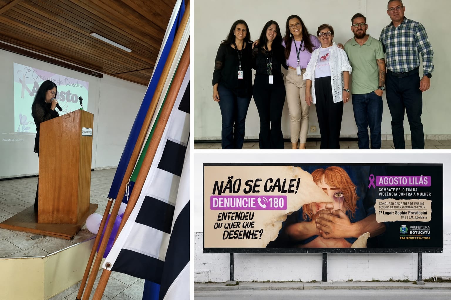 Capa do post Busque Apoio participa de premiação do Agosto Lilás em Botucatu